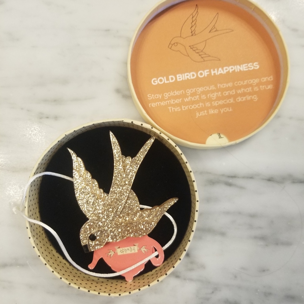 Erstwilder Gold Bird of Happiness